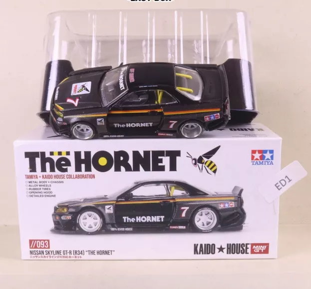 Mini-GT Nissan Skyline Gt-r r34 Nismo Z-tune 2007 7 Kaido House The Hornet 1999 1:64 KHMG093