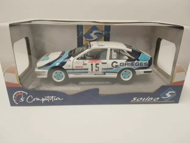 Solido Alfa Romeo Alfetta Gtv6 N 15 Rally Des Garrigues 1986 C.rigollet M.bathelot 1:18 1802305