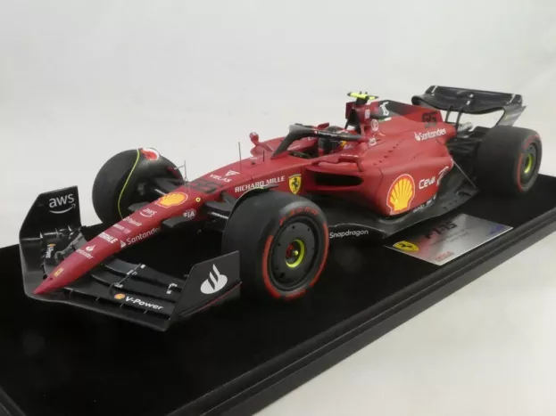 Looksmart Ferrari F1-75 Team Scuderia Ferrari N 55 2nd Bahrain Gp 2022 Carlos Sainz 1:18 LS18F1042