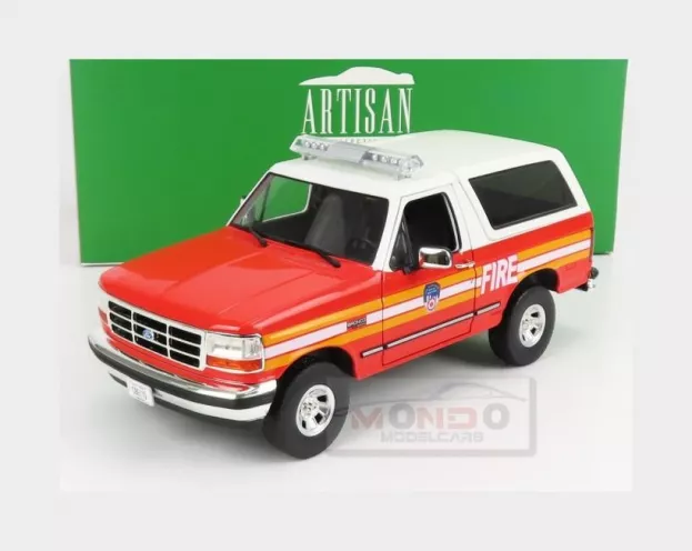 Greenlight Ford Bronco Fdny New York Fire Engine 1996 1:18 19118