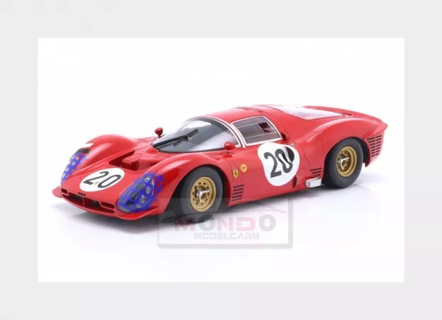 Werk83 Ferrari 330 P3 4.0l V12 Coupe Ch.0848 Team Ferrari Sefac N 20 24h Le Mans 1966 Ludovico Scarfiotti Mike Parkes 1:18 W18022002
