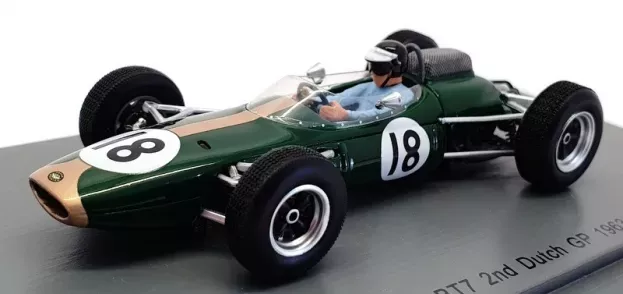 Spark Brabham F1 Bt7 N 18 2nd Pays Bas Gp 1963 Dan Gurney 1:43 S5250