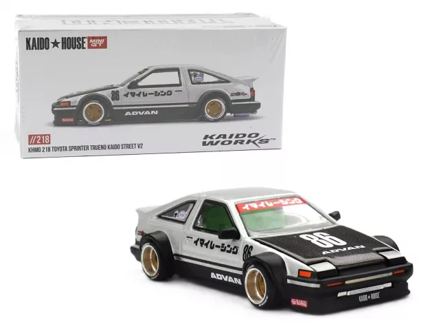 Mini GT Toyota Sprinter Trueno ae86 N 86 Kaido Street V2 1983 1:64 KHMG218