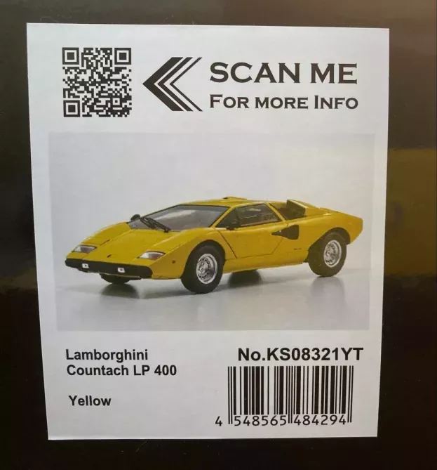 Kyosho Lamborghini Countach Lp400 1974 1:18 08321YT