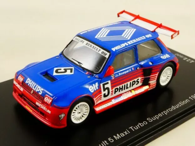 Spark Renault R5 Maxi Turbo Philips N 5 Superproduction Season 1987 Jean Louis Bousquet 1:43 SF054