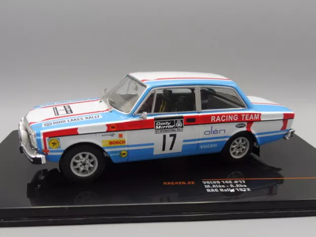IXO Models Volvo 142 Team Uniflo Esso N 17 Rac Rally 1973 M.alen A.aho 1:43 RAC426.22