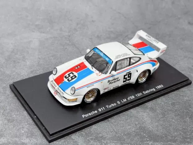 Spark Porsche 911 Turbo S Lm N 59 Winner Gt Class 12h Sebring 1993 H.haywood H.stuck W.rohrl 1:43 S1934
