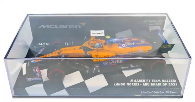 Minichamps Mclaren F1 Mcl35l Team Mclaren N 4 7th Abu Dhabi Gp 2021 Lando Norris 1:43 537216604