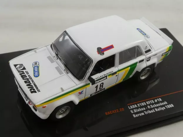 IXO Models Lada 2105 Vfts N 18 Rally Barum Tribec 1988 V.blahna P.schovanek 1:43 RAC422.22
