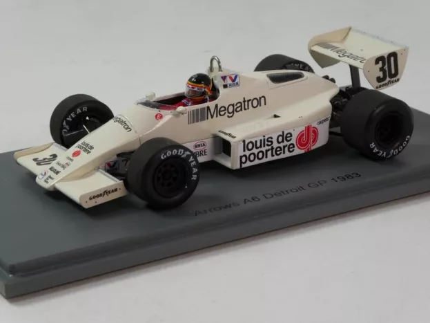Spark Arrows F1 A6 N 30 Detroit Gp 1983 Thierry Boutsen 1:43 S5788