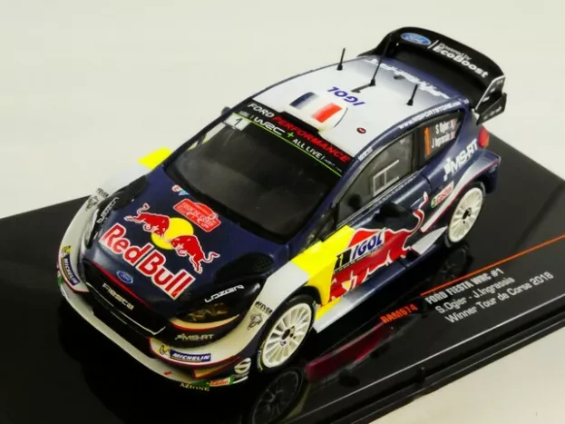 IXO Models Ford Fiesta Wrc Red Bull N 1 Winner Rally Tour De Corse 2018 S.ogier J.ingrassia 1:43 RAM674