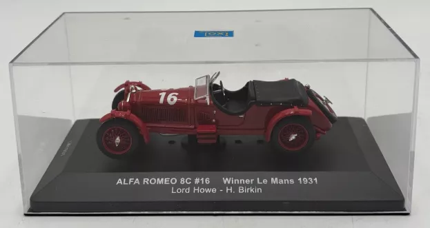 IXO Models Alfa Romeo 8c 2300 Spider Team Lord Howe N 16 Winner 24h Le Mans 1931 Earl Howe Henry Birkin 1:43 LM1931