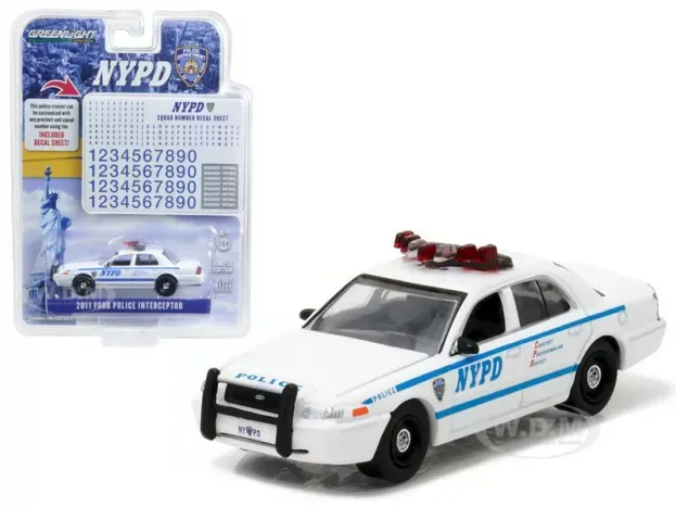 Greenlight Ford Crown Victoria Nypd Police Interceptor 2011 1:64 42771