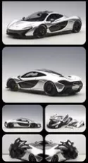1/18 McLAREN P1 2013 MATTE CHROME COMPOSITE AUTOART 76026 BRAND NEW