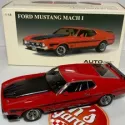 AUTOart 1/18 Ford Mustang MACH I 1 Fastback 1971 Red Millennium Diecast 72822