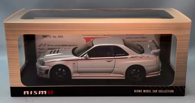 AUTOart Nissan Skyline R34 Nismo Z-Tune Version 2003 Silver 1:18 80180B