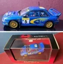 RARE 1/43 Autoart 69991 1999 WRC Subaru Impreza #5 champion Richard Burns