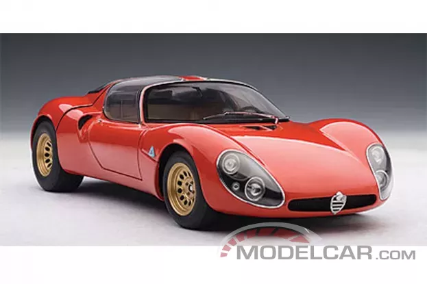 AUTOart Alfa Romeo 33 Stradale Prototype Red 1:18 70191