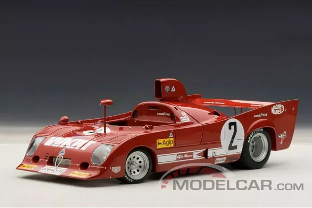 AUTOart Alfa Romeo 33 TT 12 1000Km Monza Winner 1975 2 Merzario Lafitte 1:18 87504