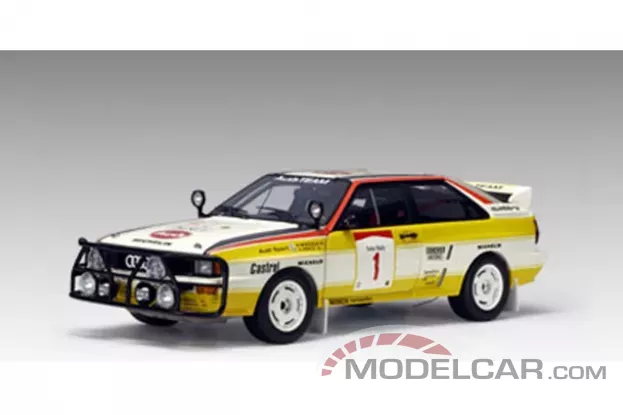 AUTOart Audi Quattro LWB A2 1984 Rally H.Mikkola 1 Rally Safari 1:18 88401