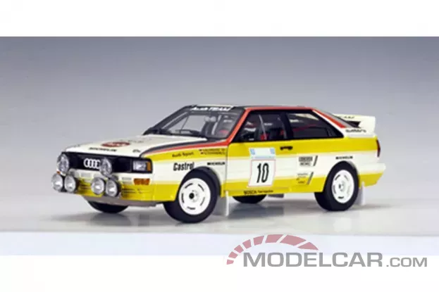 AUTOart Audi Quattro LWB A2 1984 Rally S.Blomqvist 10 Winner of Rally Acropolis 1:18 88402
