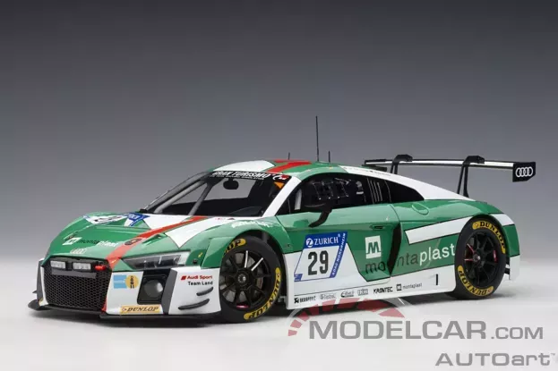 AUTOart Audi R8 LMS 4S Nurburgring 24h 2017 29 K.van der Linde C.Mies C. de Phillippi M.Winkelhock Winner Nurburgring 24h 2017 1:18 81701