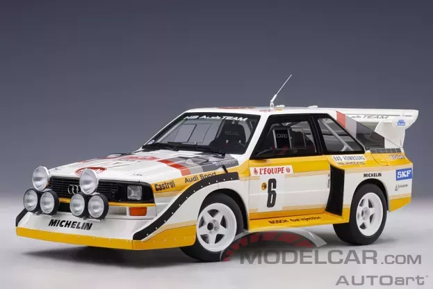 AUTOart Audi Sport Quattro S1 Rally Monte Carlo 1986 H.Mikkola A.Hertz 6 1:18 88602