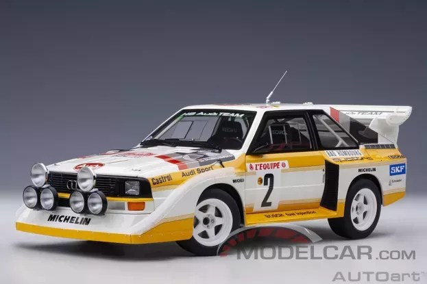 AUTOart Audi Sport Quattro S1 Rally Monte Carlo 1986 W. Rohrl C. Geistdorfer 2 1:18 88601