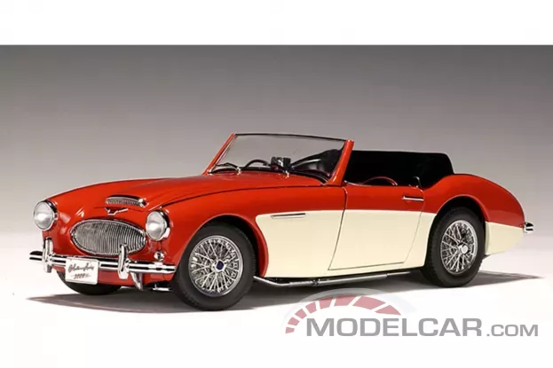 AUTOart Austin Healey 3000 Mkii RHD Red White 1:18 70721