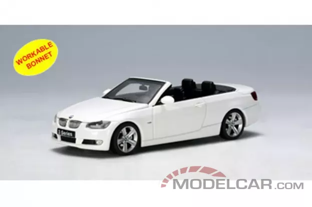 AUTOart BMW 3-serie convertible e93 2007 white 1:43 55176