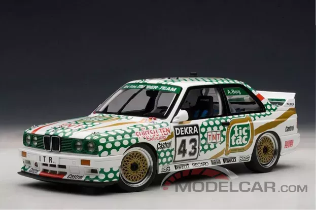 AUTOart BMW M3 DTM e30 1991 Tic Tac Berg 43 1:18 89147