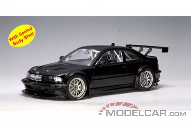 AUTOart BMW M3 GTR 2005 24 HRS Nurburgring Plain Body Version Black 1:18 80554