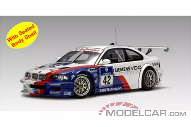 AUTOart BMW M3 GTR e46 2004 24 HRS Nurburgring 42 1:18 80445