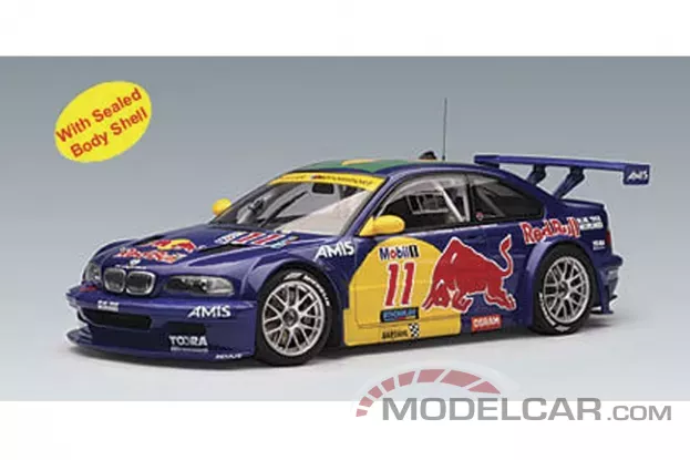AUTOart BMW M3 GTR3 e46 2005 Interlagos Red Bull 11 1:18 80645