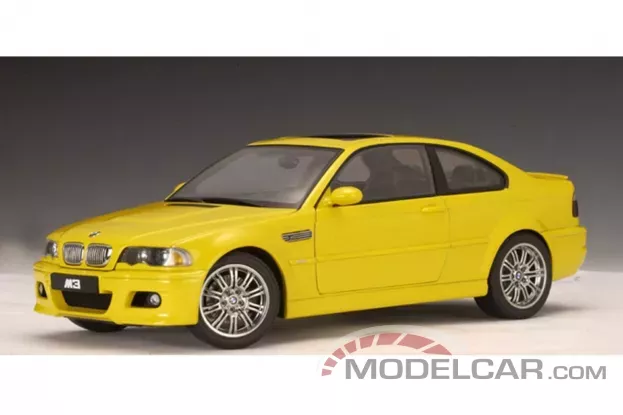 AUTOart BMW M3 coupe e46 2001 Phoenix Yellow 1:18 70542