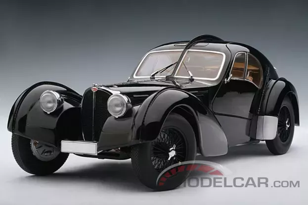 AUTOart Bugatti 57SC Atlantic 1938 Black with Disc Wheels 1:18 70941