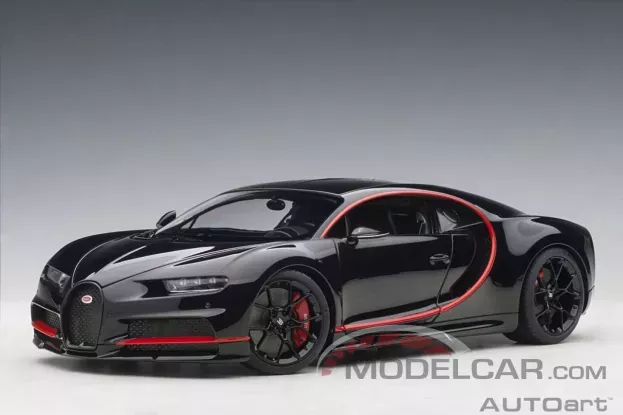 AUTOart Bugatti Chiron Nocturne Black 1:18 70991