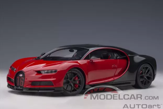 AUTOart Bugatti Chiron Sport Italian Red Carbon 1:18 70996