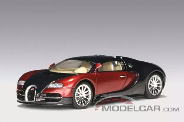 AUTOart Bugatti EB 16.4 Veyron Frank Furt 2001 Black Red 1:43 50901