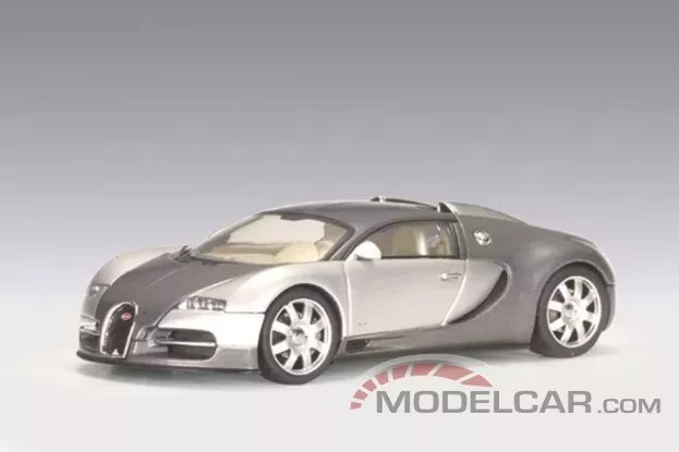 AUTOart Bugatti EB 16.4 Veyron Genf 2003 Grey Silver 1:43 50902