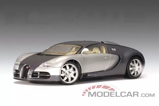 AUTOart Bugatti EB 16.4 Veyron Genf 2003 Grey Silver 1:18 70902
