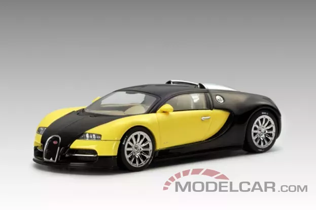 AUTOart Bugatti EB 16.4 Veyron Show Car Black Yellow 1:43 50904