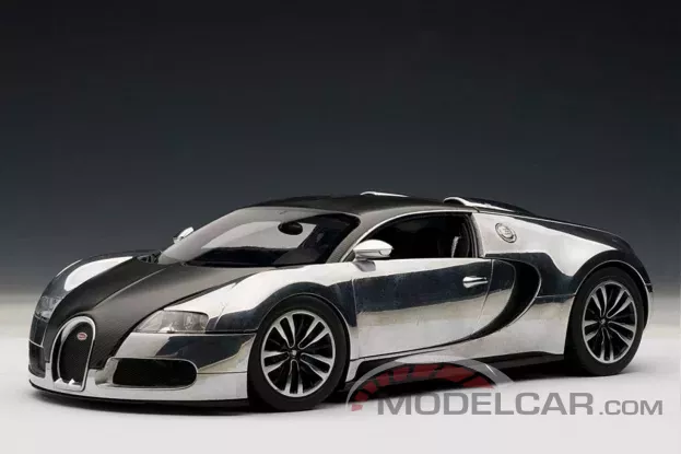 AUTOart Bugatti EB Veyron 16.4 Pur Sang 2008 Black Aluminium Casting 1:18 70966