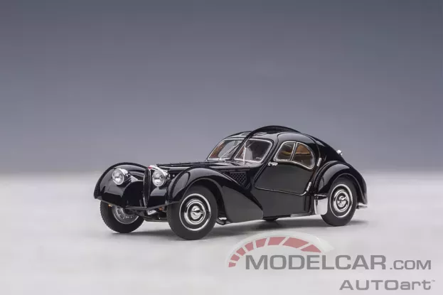 AUTOart Bugatti Type 57SC Atlantic Black with disc wheels 1:43 50946