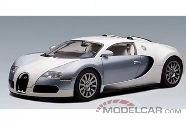 AUTOart Bugatti Veyron 16.4 Production Car Black Blue Metallic 1:12 12533
