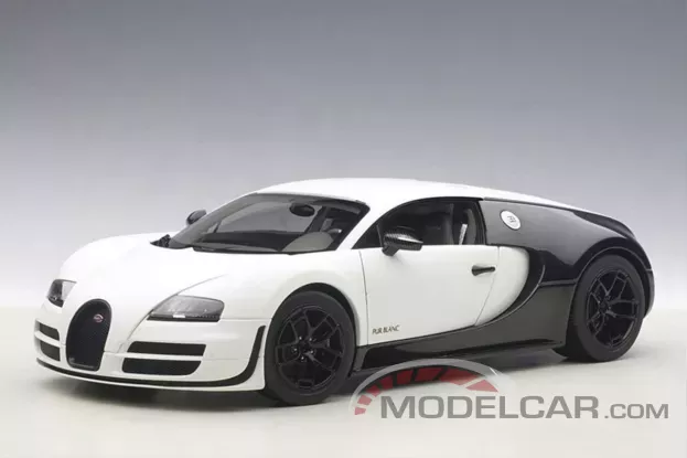 AUTOart Bugatti Veyron Super Sport Pur Blanc Edition Black White 1:18 70933