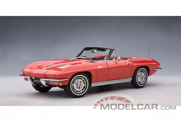 AUTOart Chevrolet Corvette C2 Convertible 1963 Riverside Red 1:18 71191