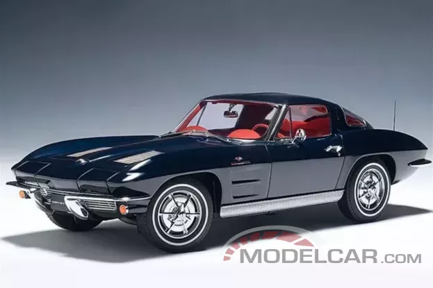 AUTOart Chevrolet Corvette C2 Coupe 1963 Daytona Blue 1:18 71181