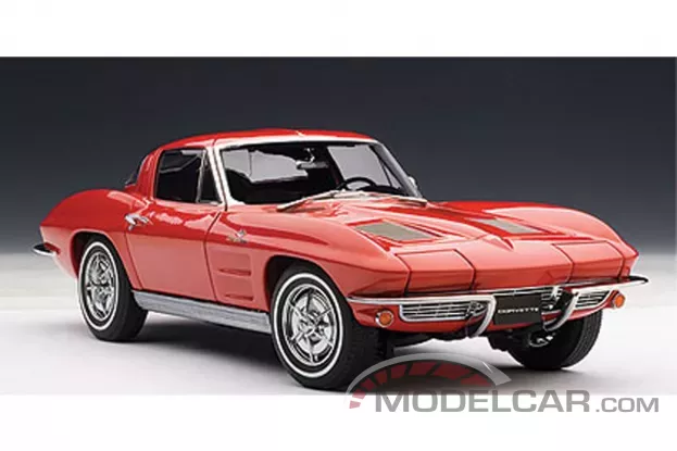 AUTOart Chevrolet Corvette C2 Coupe 1963 Riverside Red 1:18 71183