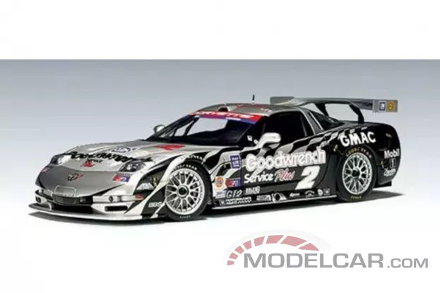 AUTOart Chevrolet Corvette C5-R 1999 GT2 Class Rolex 24 Daytona 02 Ron Fellows John Paul Jr Chris Kneifel 1:18 89906